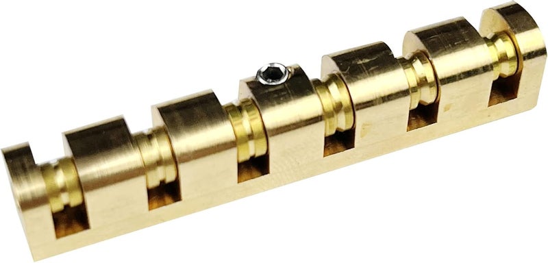 Kaynes 43mm Height Adjustable Brass Roller Guitar Nut Replacement for Les Paul LP SG Style Electric or Acoustic Guitars - Image 3